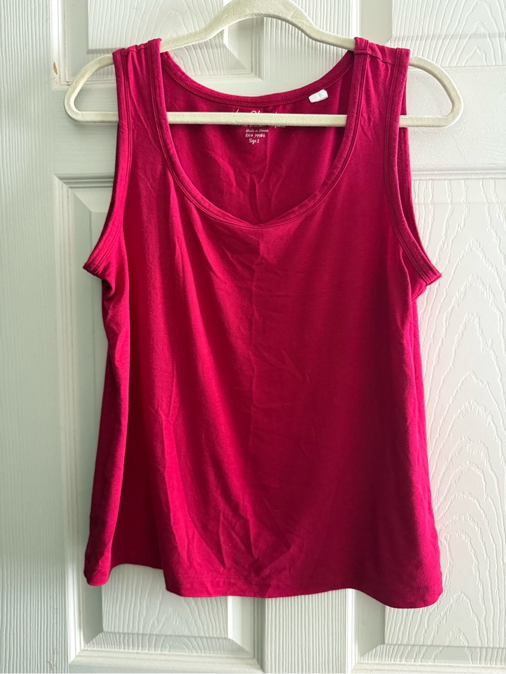 Chico's Sleeveless Tank Top in Bright Red